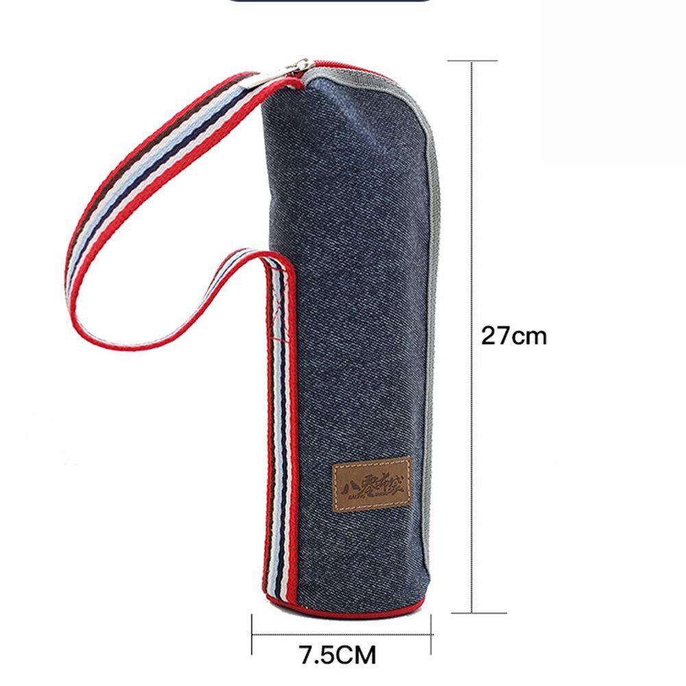 Portable Tote Heat Insulated Lunch Storage Cooler Food Box Denim Thermal Bag Portable Heat-insulated Cooler Lunch Box Tote: 6