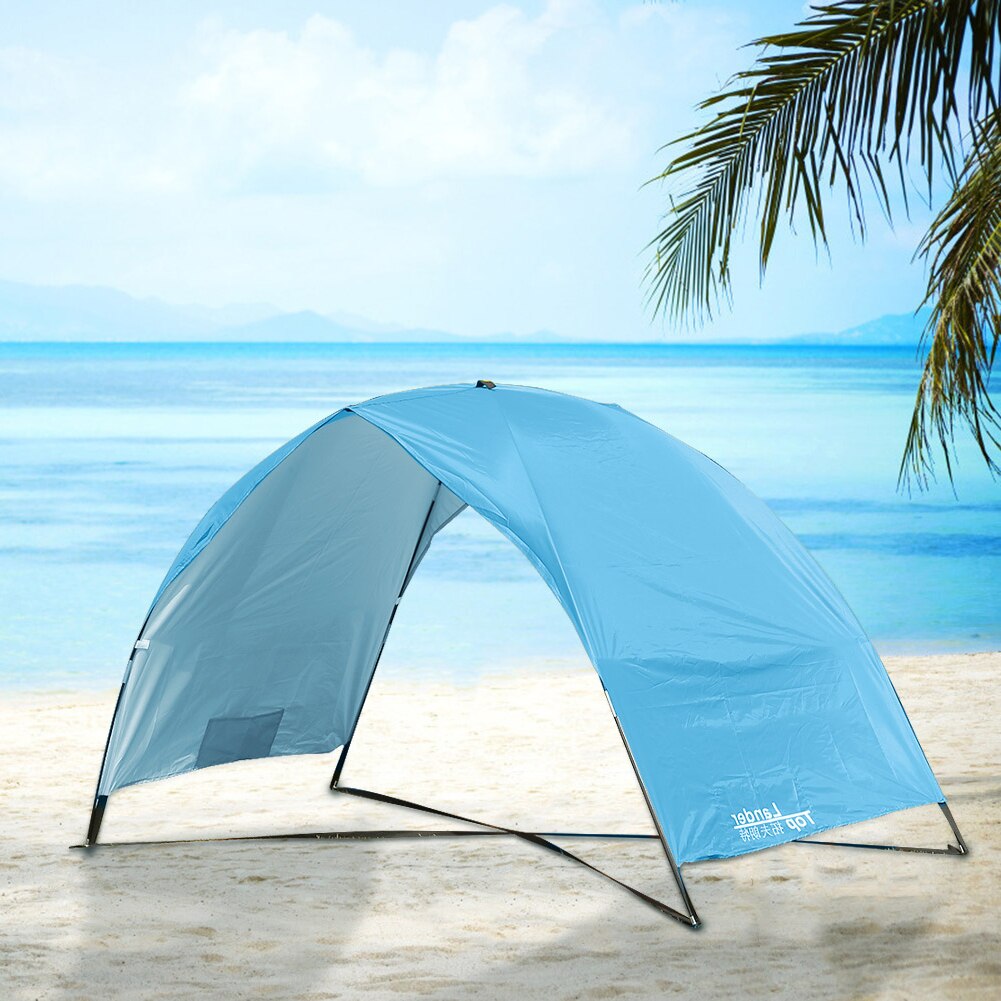 Tragbares outdoor-zelt mit uv-schutz für sommer, strand, camping, faltpavillon, offenes zelt für 2 personen, camping, wandern, sonnenschutz