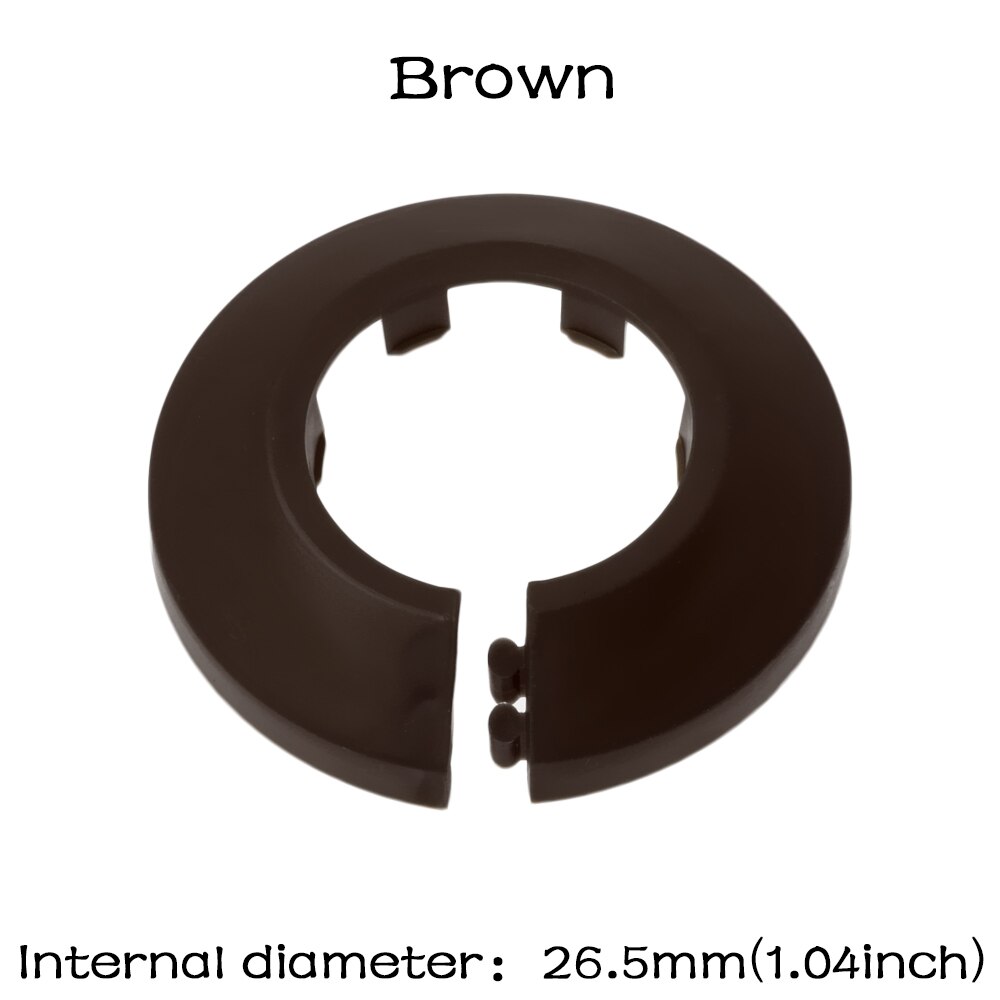1PC Universal Multicolor Rohr Dekorative Abdeckung Winkel Ventil Heizkörper Rohr Abdeckungen Plumb-Pak Rohr Für Wand Kanäle Wasserhahn zubehör: Brown 25