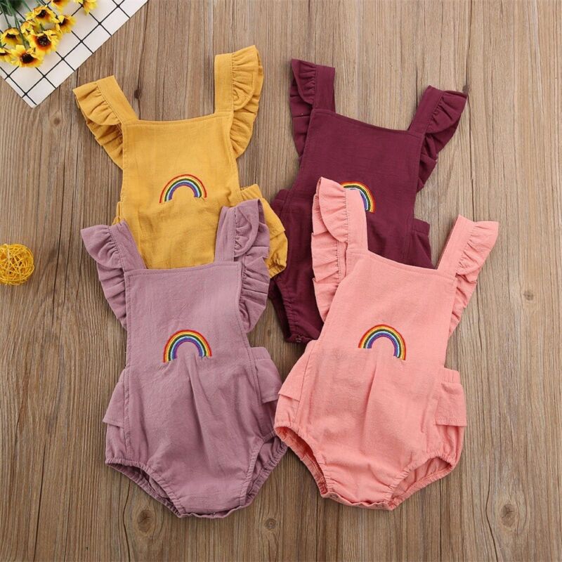 Pudcoco UNS Lager 0-18M Neugeborenen Kleinkind Baby Jungen Mädchen Body Ärmel Baumwolle Sunsuit Sommer Outfit Set Kleidung