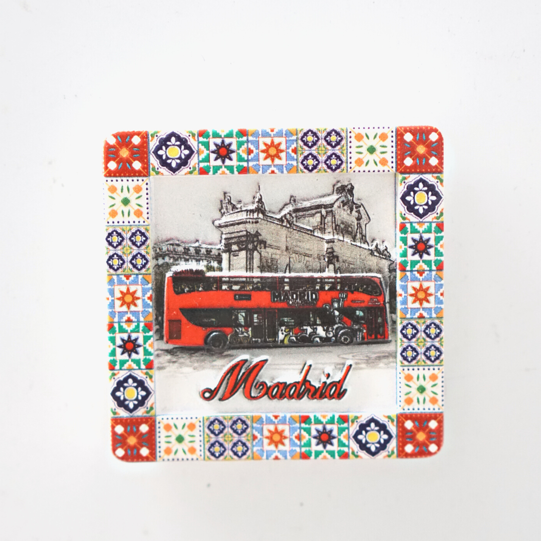 1 unidad, imanes de nevera de Madrid, pegatinas de nevera de España, recuerdos de viaje, decoraciones coloridas de cocina para el hogar, de vacaciones: Borgoña