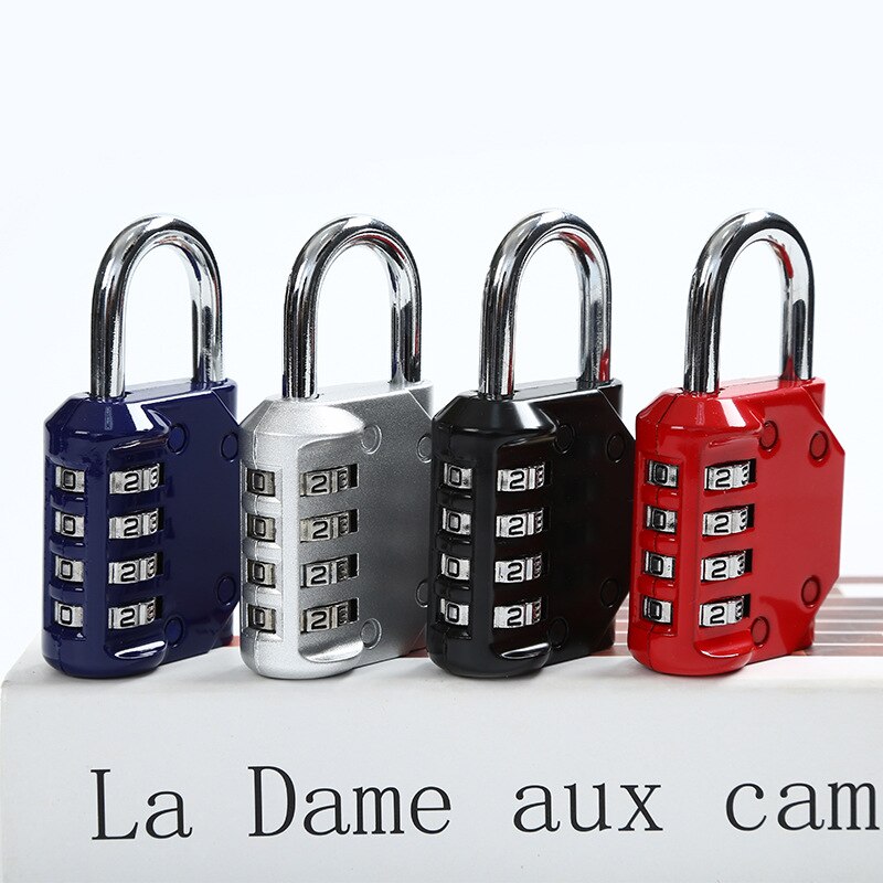 Zinc Alloy Combination Lock Four-digit Combination Padlock Dormitory Cabinet Gym Swimming Pool Toolbox Padlock door lock