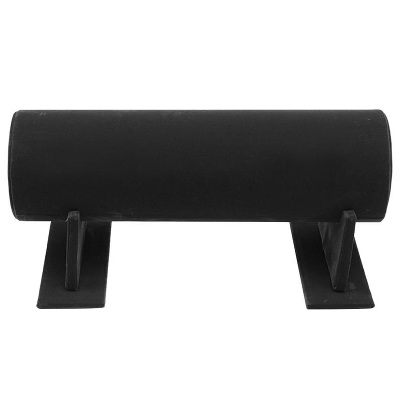 Fløjl hovedbøjle opbevaring rack hårbøjle display stativ hovedtøj holder organisator: Sort