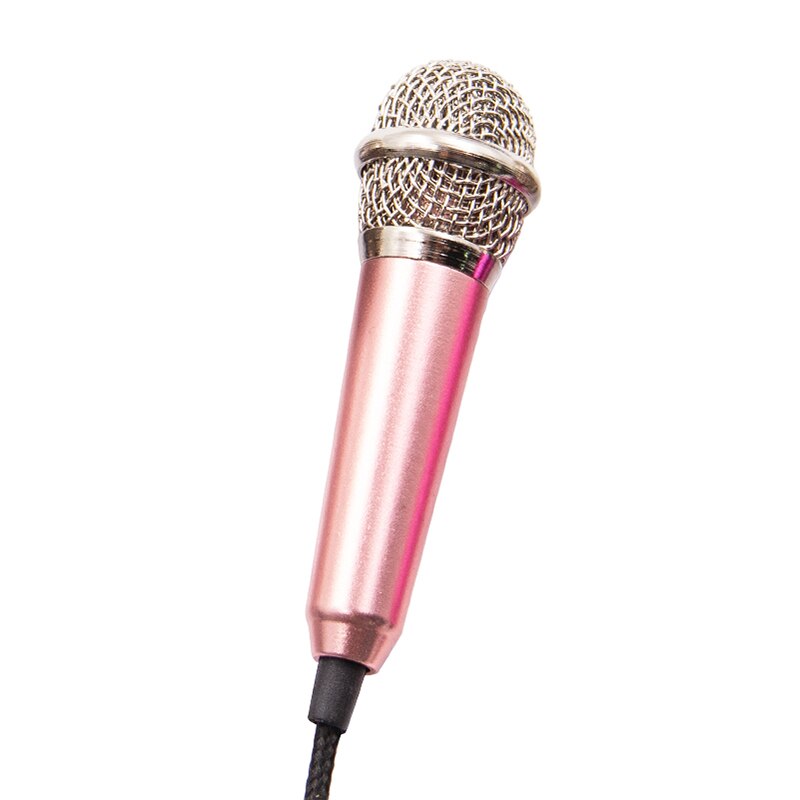 Wireless Bluetooth Handheld Portable Karaoke Microphone Portable Speaker Machine Handheld Home KTV Player Singing Recorder Mic: Size2 Rose Gold