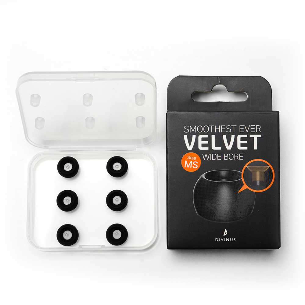 HiFiGo DIVINUS Eartips de fone de ouvido de silicone de furo largo de veludo para bico de 4-6 mm, pontas de ouvido profundas macias para fones de ouvido Dunu Davinci: Neve