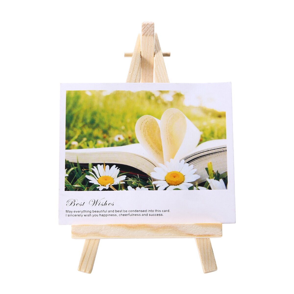 10Pcs 9x16cm Mini Artist Wooden Easel Triangle Wood Wedding Table Card Stand Display Holder For Small Craft Partry Decor