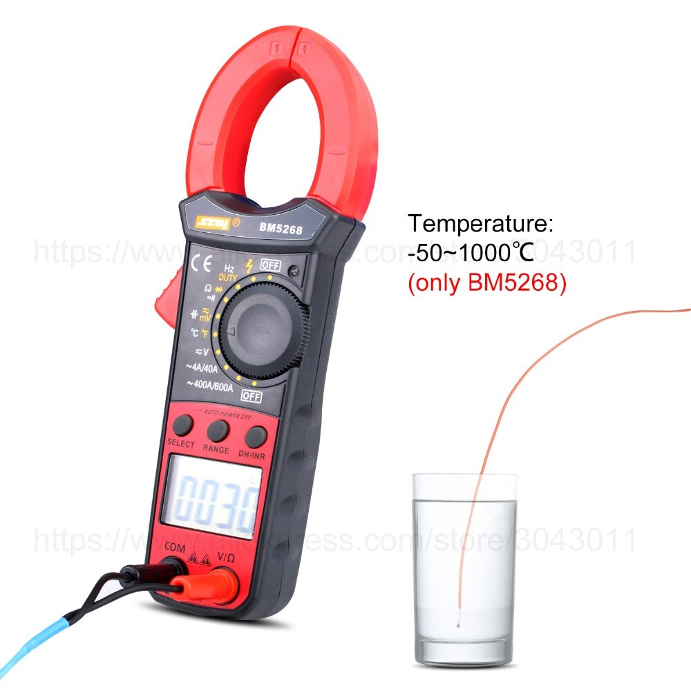 Multifunctional Digital Clamp Meter Multimeter DC/AC Resistance Continuity Diode NCV Tests Electrician tools 1999/3999 Counts