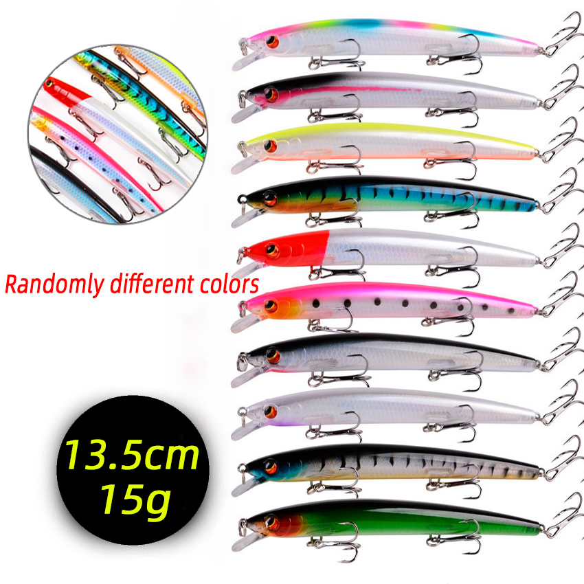 3/5/8Pcs Random Minnow Fishing Lure set Swimming B... – Grandado