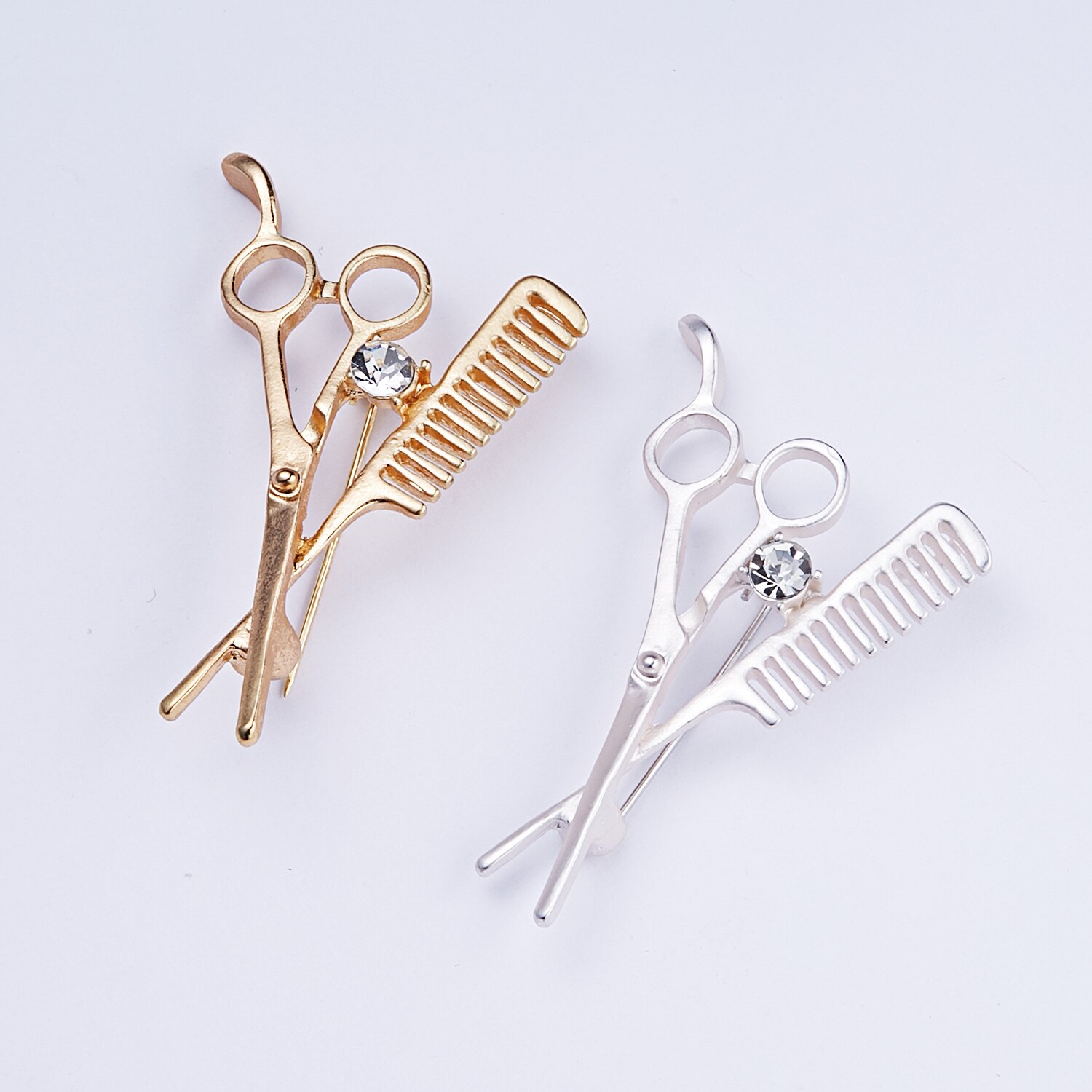 Kam Schaar Broche Pins Voor Vrouwen Mannen Crystal Hijab Broches Trouwjurk Meisje Sieraden Broche Hoed Kraag Jas Clips Bijoux