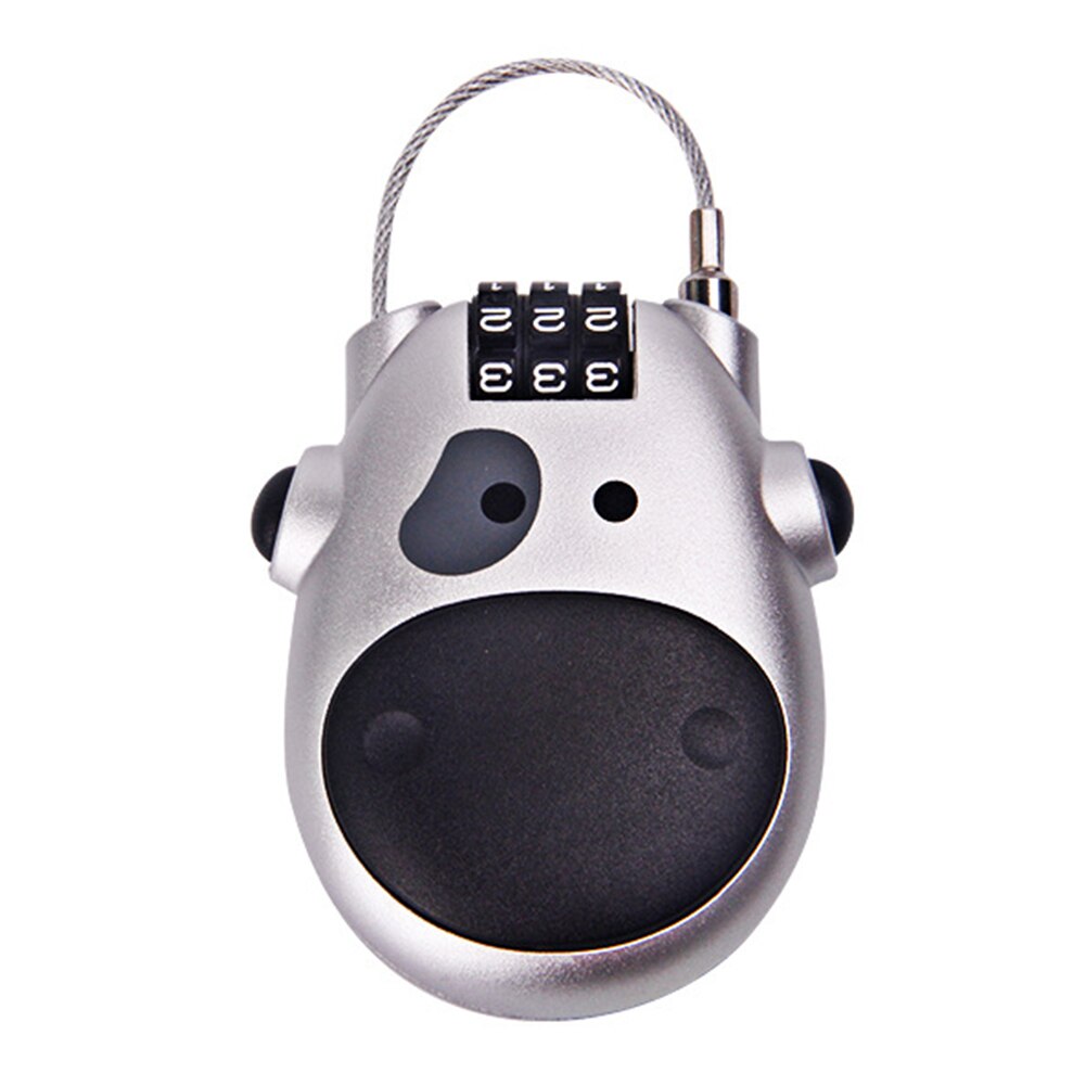 Telescopic Rope Anti Theft Padlock Password Lock Safety Zinc Alloy Luggage Portable Small Bicycle Durable Combination Digit