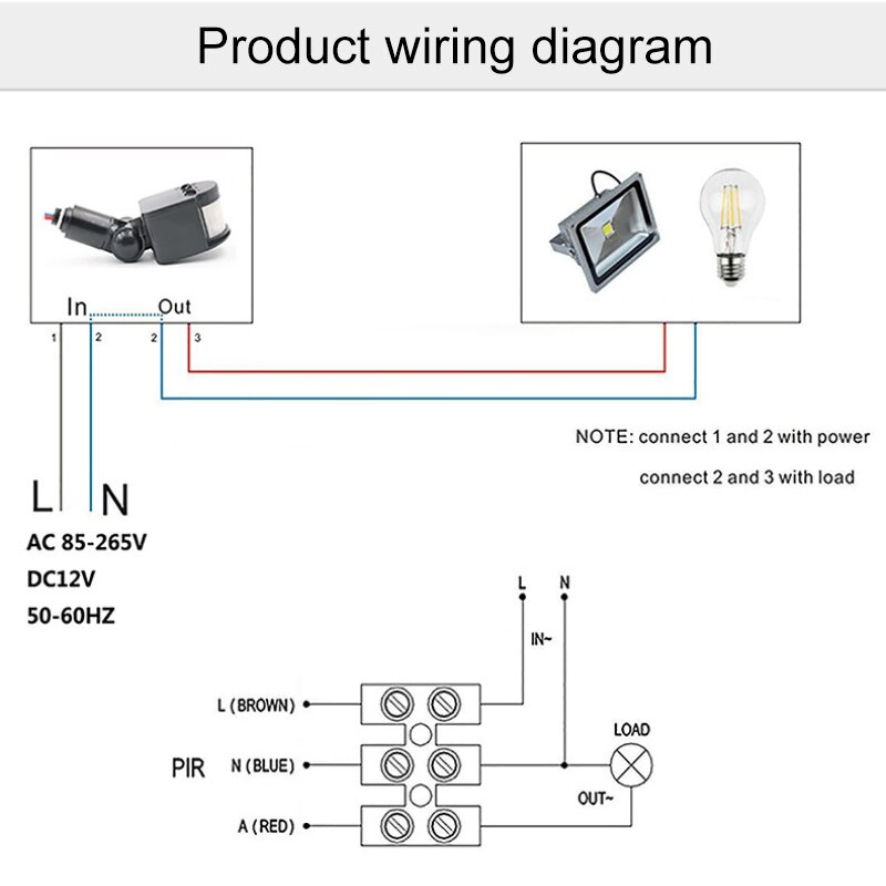 Universele Pir Motion Smart Sensor Schakelaar Ir Infrarood Menselijk Lichaam Indction Sensor Detector Op Off Controle Led Lamp Home Verlichting