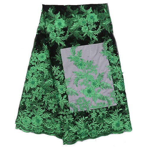 Afrikansk blondestof ,fransk tyl blondestoffer,broderi 3d blomster snørebånd til nigeriansk brudekjole  ks2291b