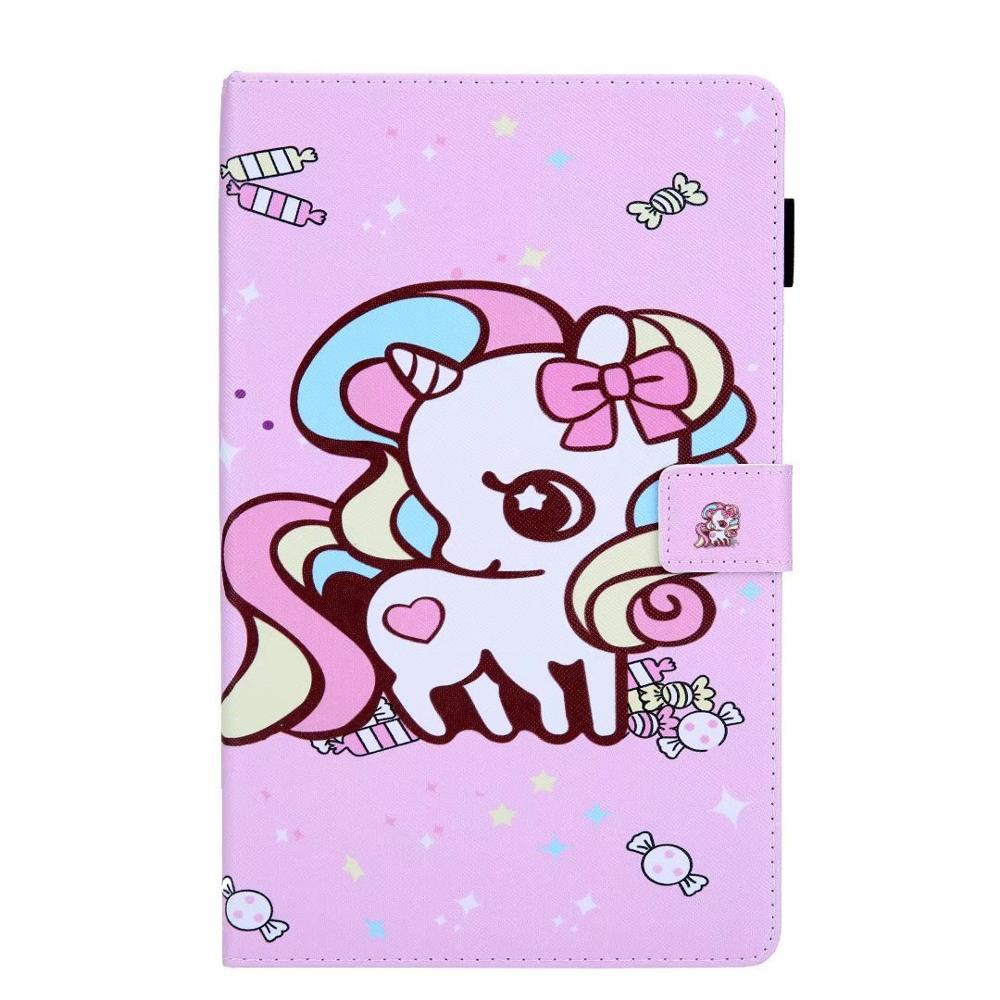 Unicorn Cute Leather Case For Samsung Tab A 8.0 SM-T290 SM-T295 Tablet Cover For Galaxy Tab A 8.0 Case Fundas: tang guo du jiao