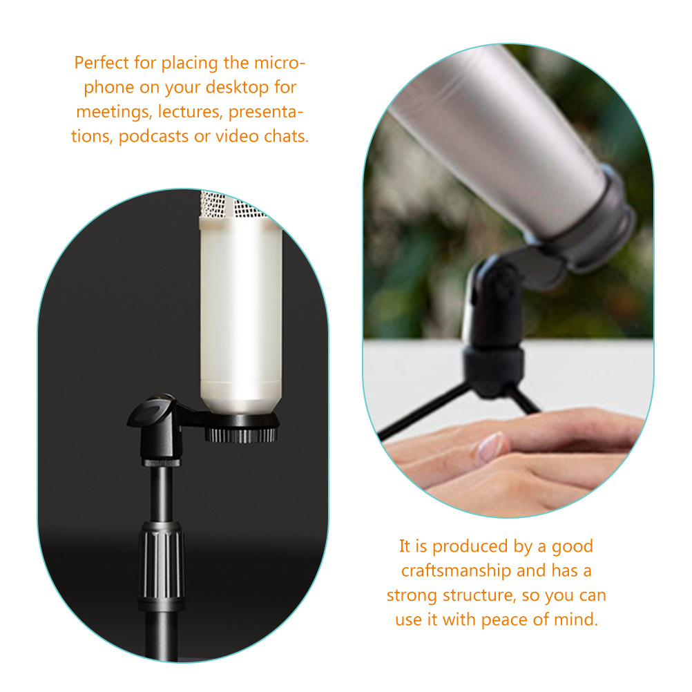 Soporte de micrófono Universal con Clip, abrazadera de micrófono de rotación ajustable para micrófonos, accesorios portátiles de Audio y vídeo, 4 Uds.