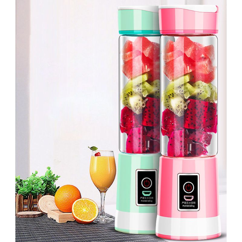 Mini Portable Blender Electric Rchargeable 6 Blades Juicer Cup Outdoor Shakes Maker for Fruit/Vegetable