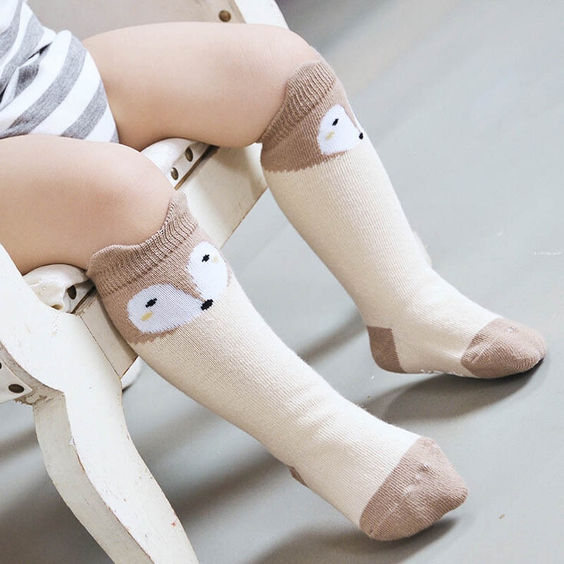Hylidge Leuke Cartoon Baby Knie Sokken Lente Zomer Kinderen Kids Lange Sokken Veelkleurige Meisje Jongens antislip Vloer Sokken