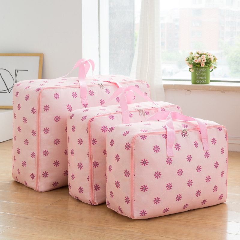 Dejlig print oxford opbevaringstaske med håndtag holdbart skabsorganisator til rejsegarderobe hjemmequilt legetøj diverse ryddelig taske: Fentaiyanghua
