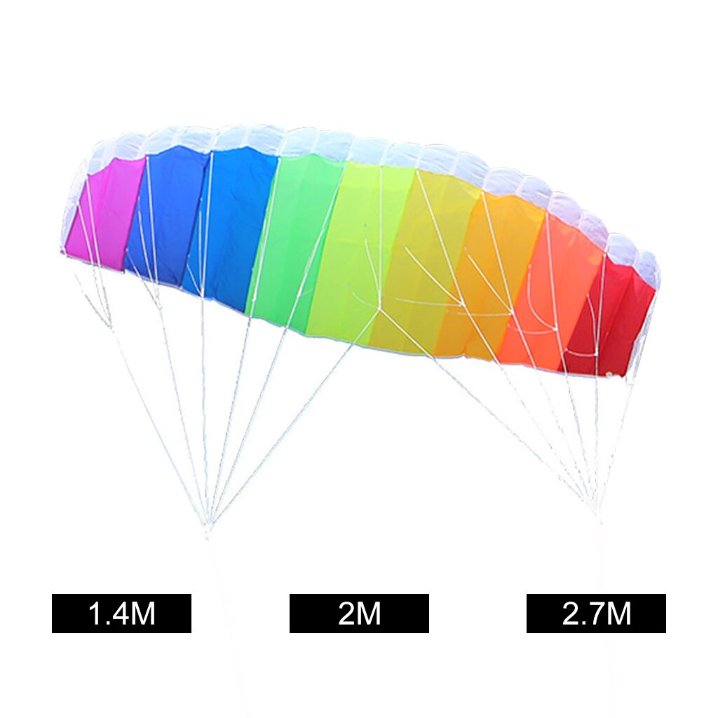 Acrobatica potenza aquilone durevole Parafoil adulti bambini più grandi giochi di paracadute giocattolo