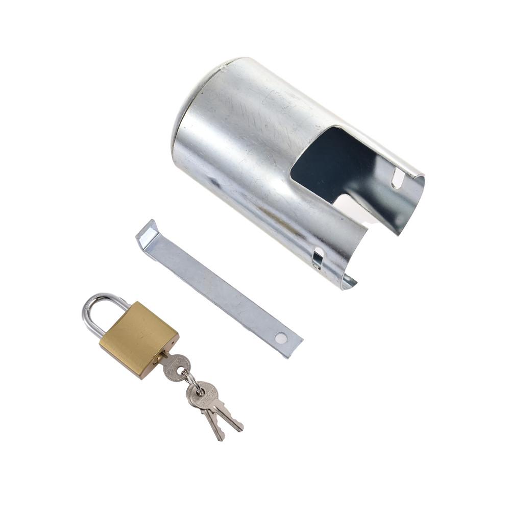 Candado antirrobo para grifo de agua, bloqueo de interruptor de agua, cerradura protectora multifunción para patio y exteriores: 04