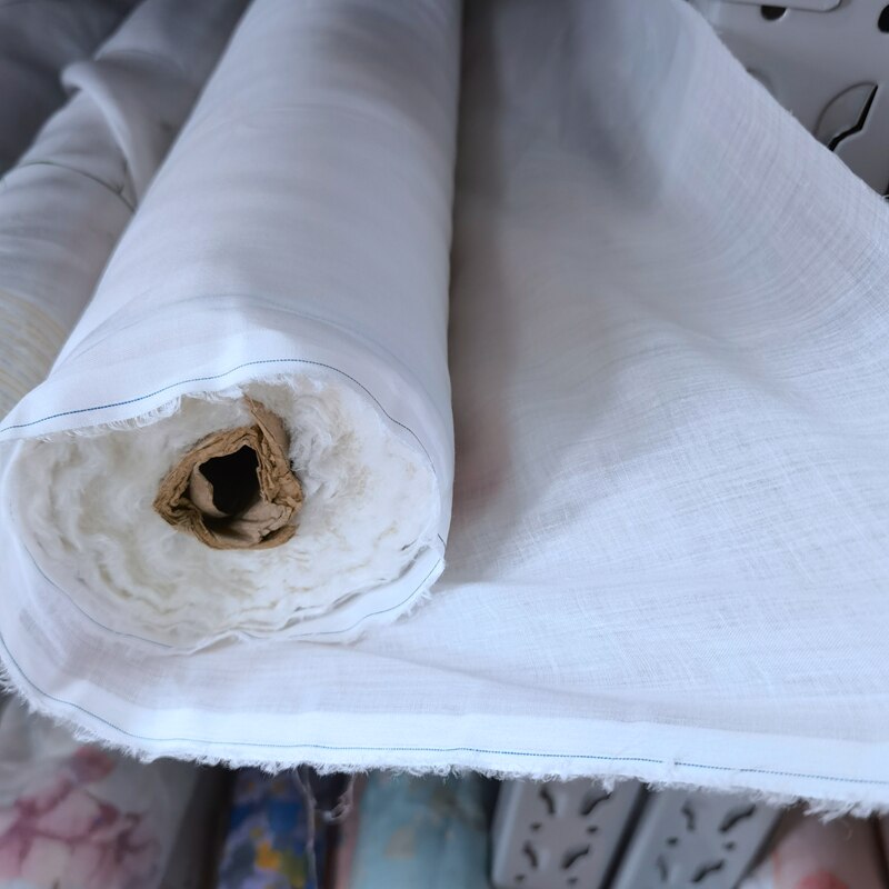 Tela de ramio de 100% Natural, tejido fino de verano, estilo chino, para vestido, manualidades, costura, forro de correa interior, 100S