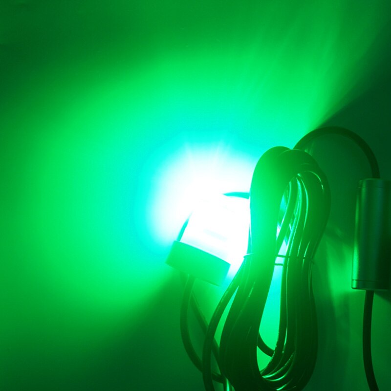 Luz de pesca de calamar de 30W, 360 + 120 Degreen, 3300LM, Color verde, luces LED subacuáticas para pesca de calamar