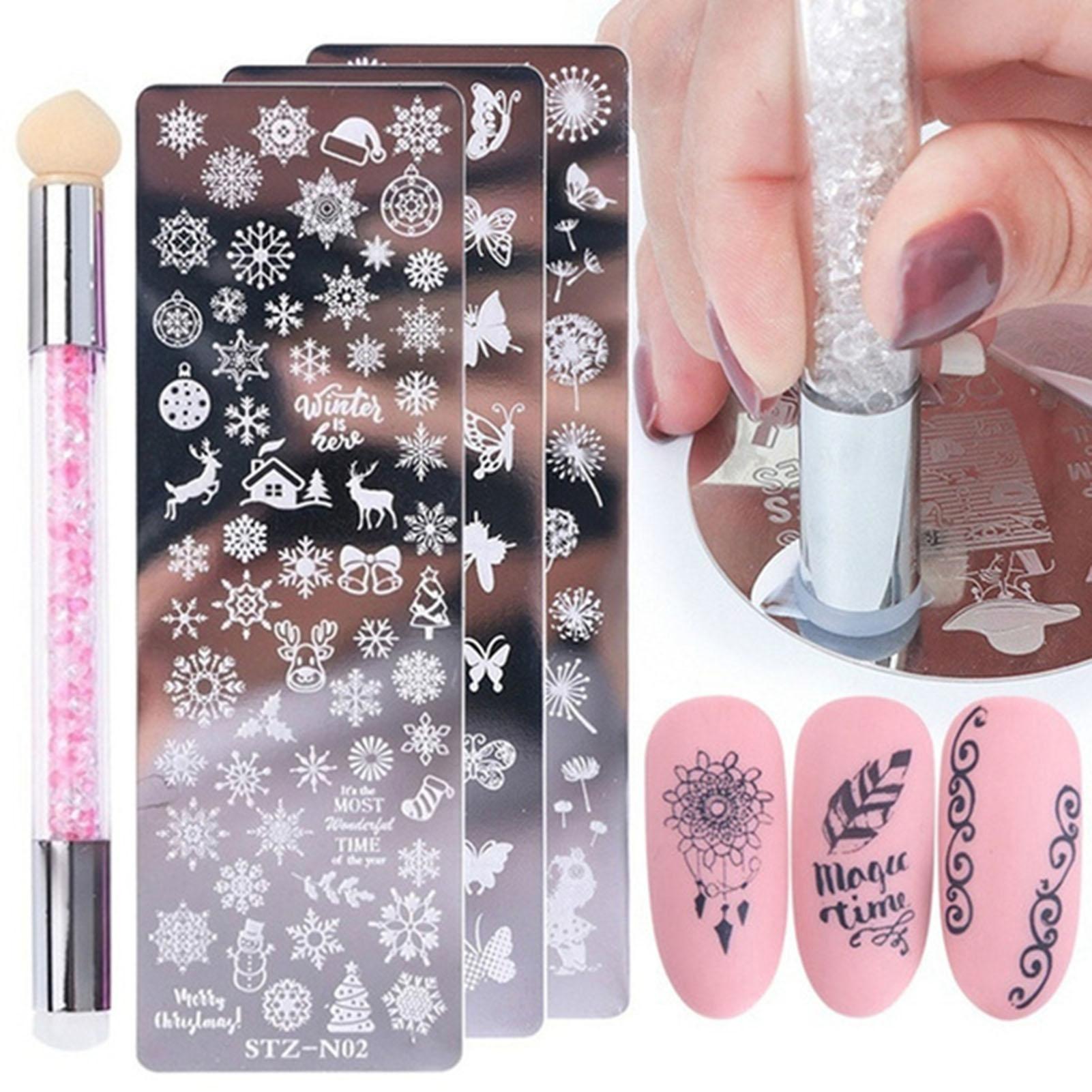 Accessoires pour ongles, tampon à tête Double face, polissage, peinture, dessin, manucure, stylo, outil de Nail Art,
