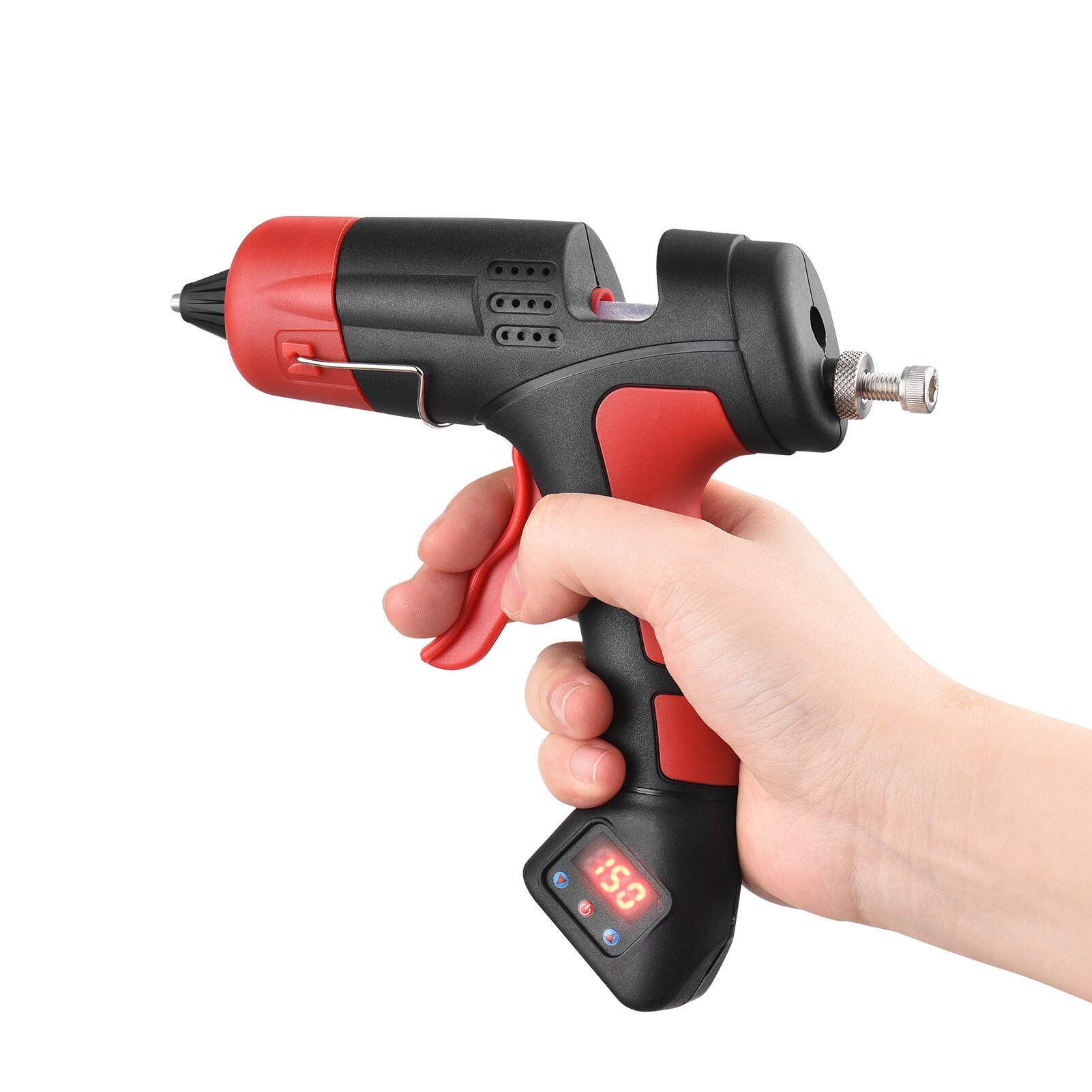Melt Lijm Machine Li-Ion Batterij Lijmpistool Verstelbare Temperatuur &amp; Lijm Hoeveelheid Uitgang Voor Diy En Meubels Reparatie