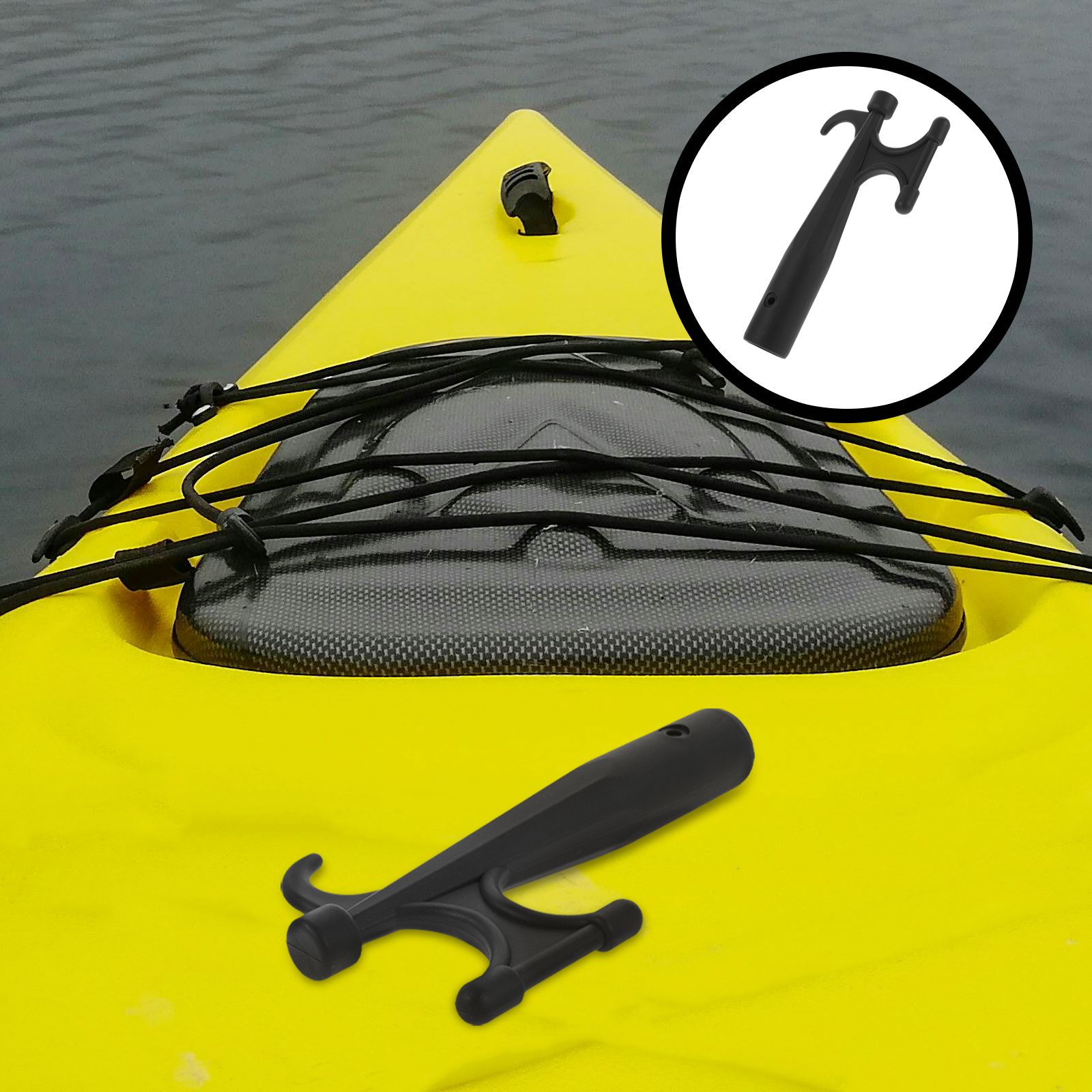 Teleskop-Spitzhacke-Dock-Hardware ersetzen Nylon-Verlängerungsstangen-Aufsätze am Bootshakenende