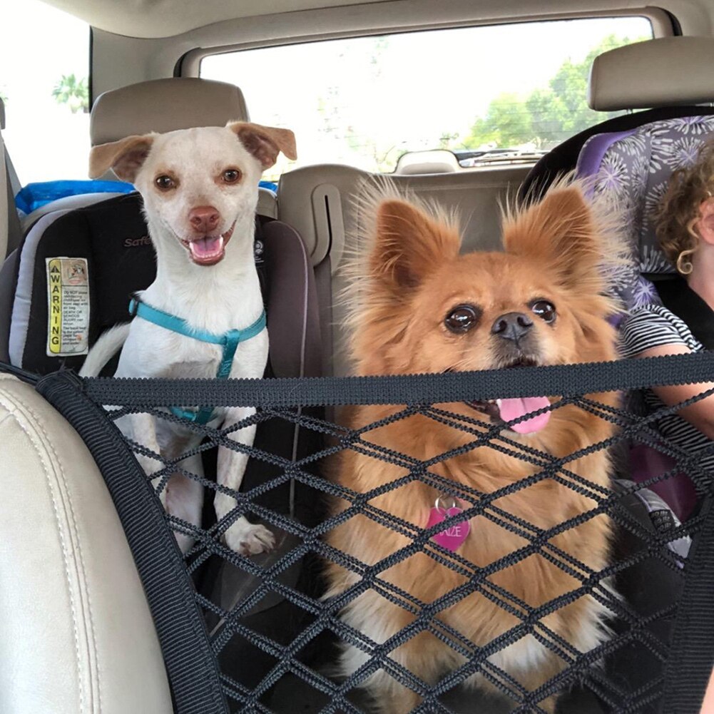 Car Pet Barrier Mesh Dog Car Safety Travel Isolation Net Vehicle Pet Car Back Seat Barrier Mesh Anti-Harassment Pet Products