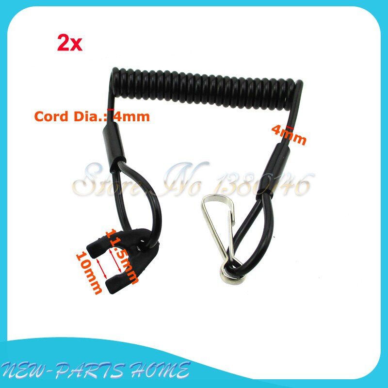 2x Kill Switch Veiligheid Tether Lanyard Cord Voor POLARIS ARCTIC CAT TIGER SHARK VIRAGE OCTANE