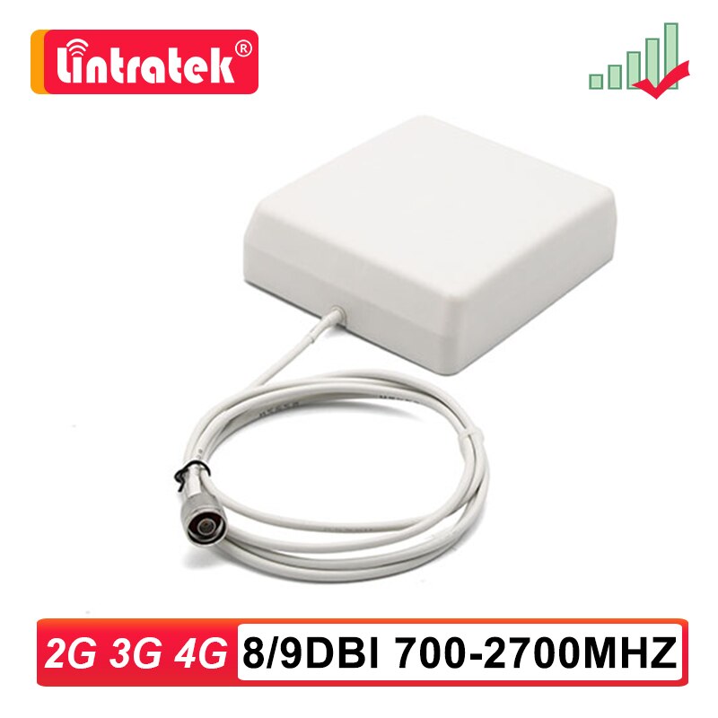 Lintratek 700-2700mhz 2G 3G 4G Panel Antenna 9dbi Indoor 8dbi Outdoor GSM LTE UMTS For Signal Booster Celular Amplifier Repeater