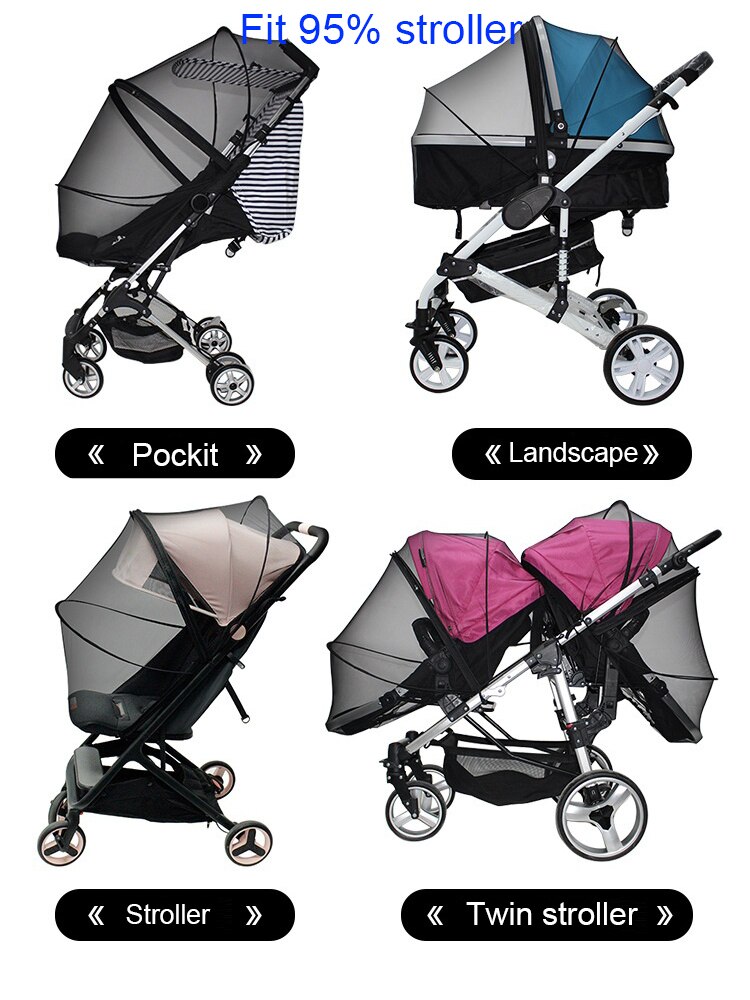Mosquiteiro universal 95%, para carrinhos de bebê, berço, cybex, quinny, joia, yoyacare, yoyaplus, goodbaby, xiaomi