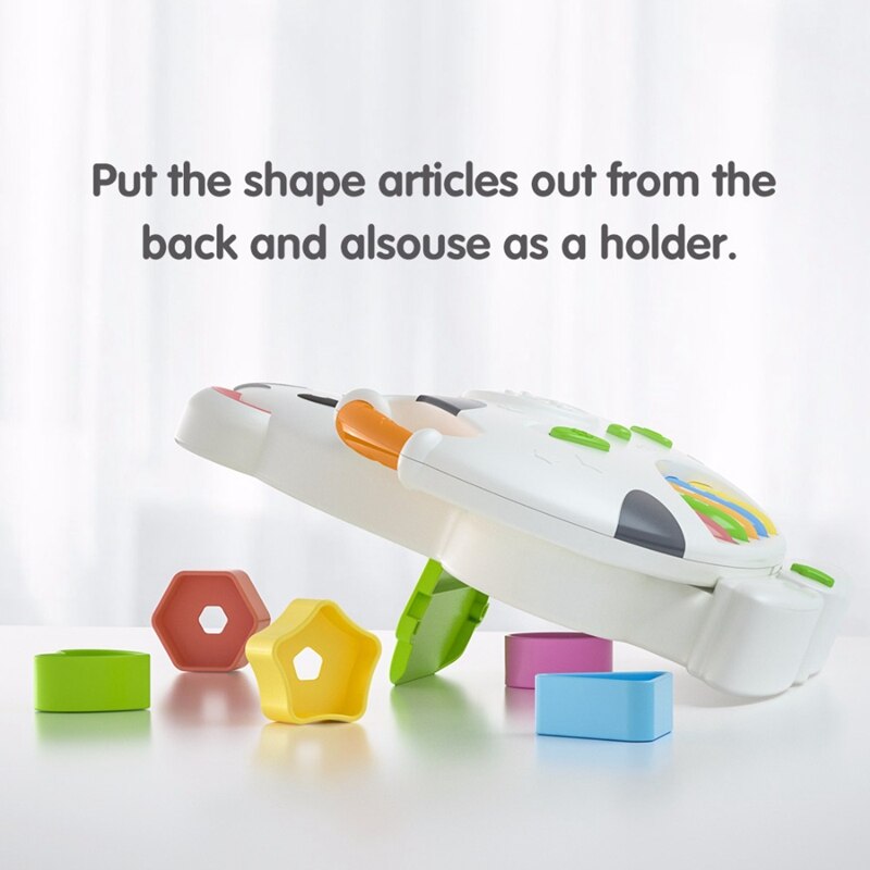 Tumama Baby Muziek Piano Kids Baby Instrumenten Peuter Speelgoed Educatief Leren Lied Koe Hamster Vorm Geometrische Blokken Sorteren