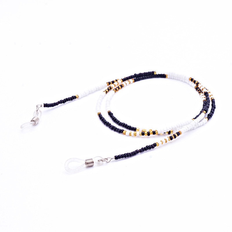 Dames gekleurde kralen kettingen voor brillen, hangende zonnebrillen, leesbrillen ketting, brillenkoordhouder, nekband, touw