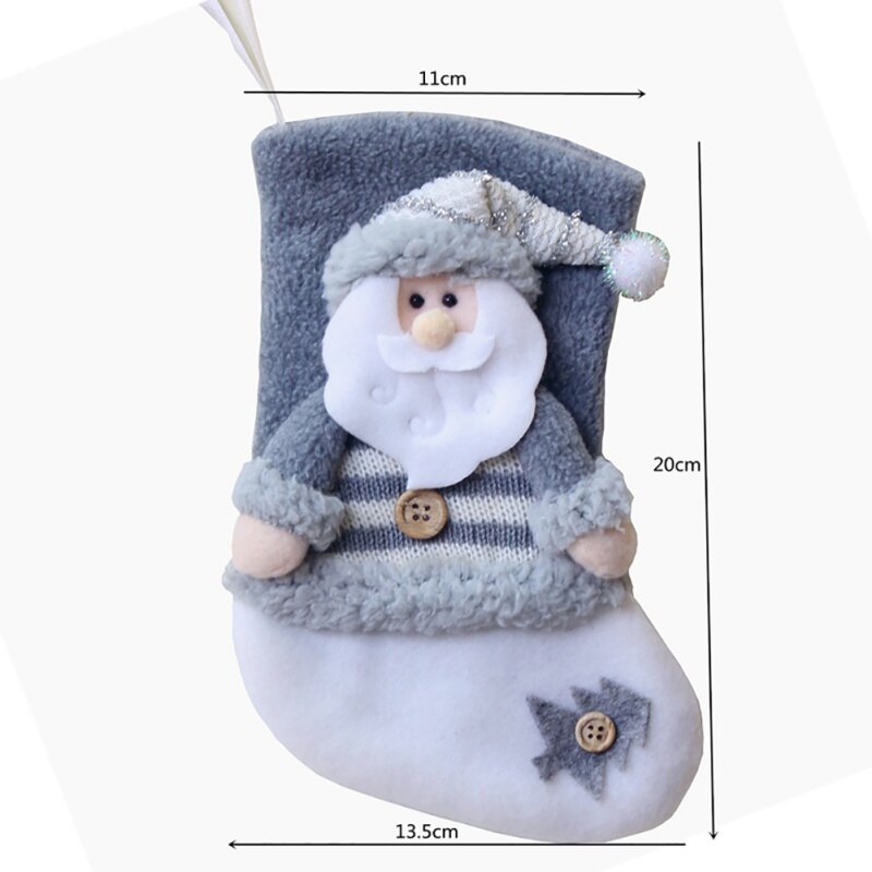 Decoración del hogar medias de Navidad lindo caramelo bolsa de novedad Elk Navidad decoración Calcetines niños
