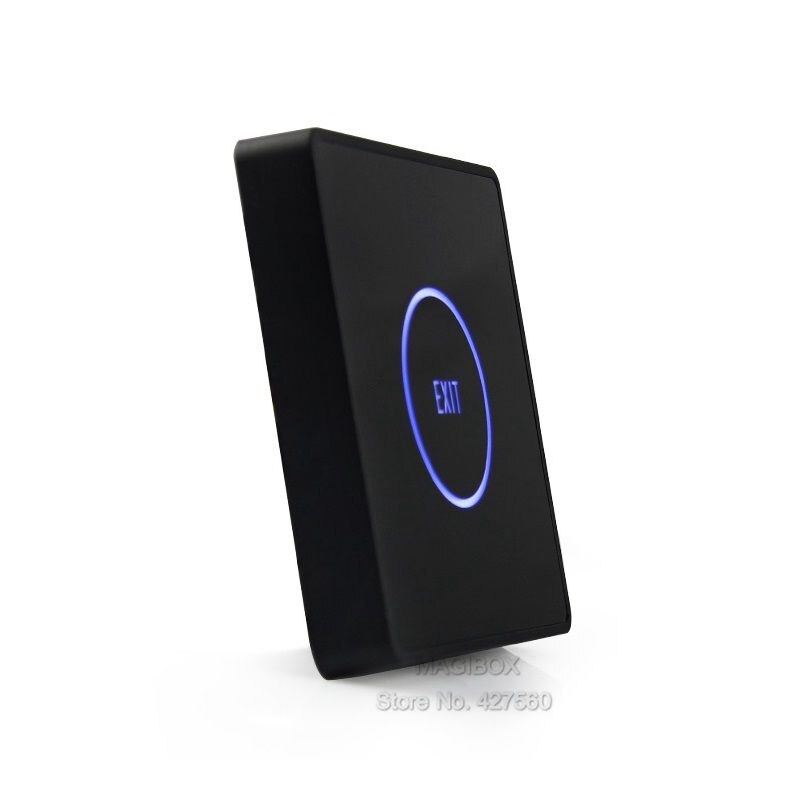 Thin Touch Exit Button Infrared Sensing Surface Plexiglass Waterproof LED Indicator Door Exit Switch For Access Control system