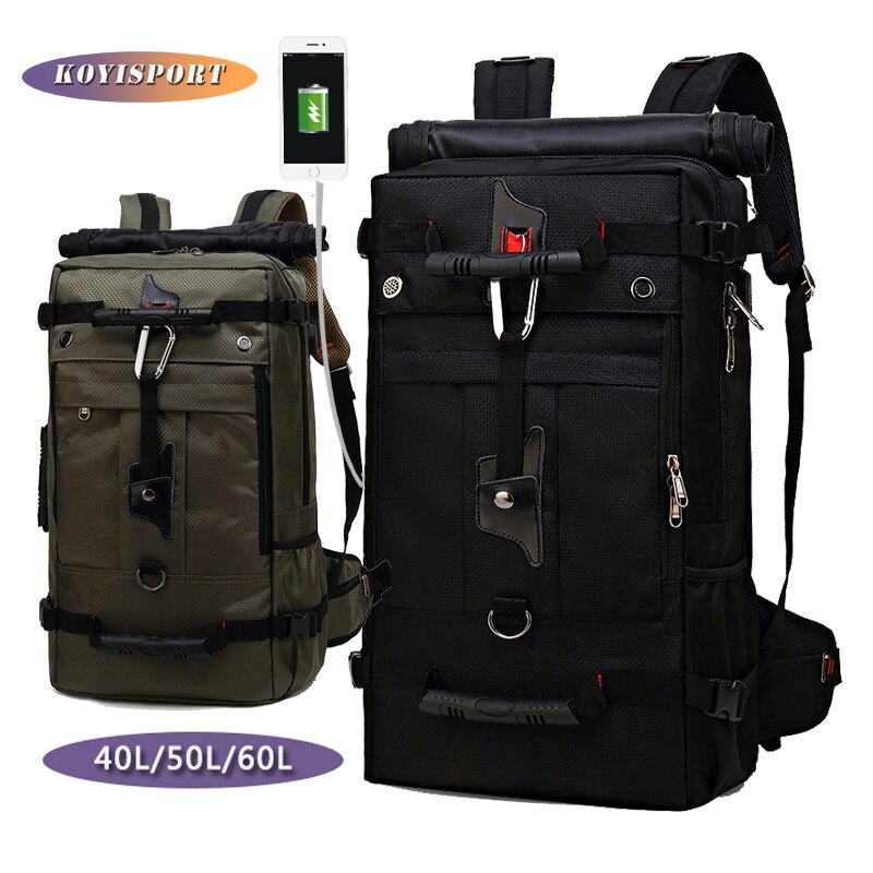 Bolso de hombro multifuncional para hombre, Mochila de viaje, informal, para negocios, para ordenador portátil