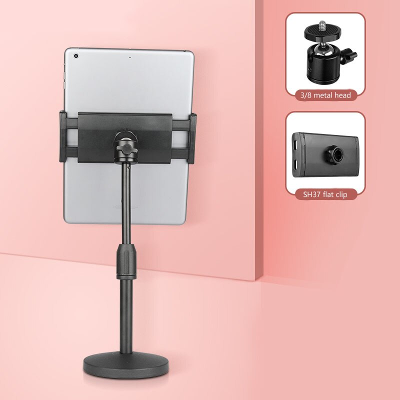 Tabletop Tripod For Phone iPad Live Broadcast Mobile Phone Stand Tripode Desktop Lazy Stand Adjustable Class Video Selfie Holder: B