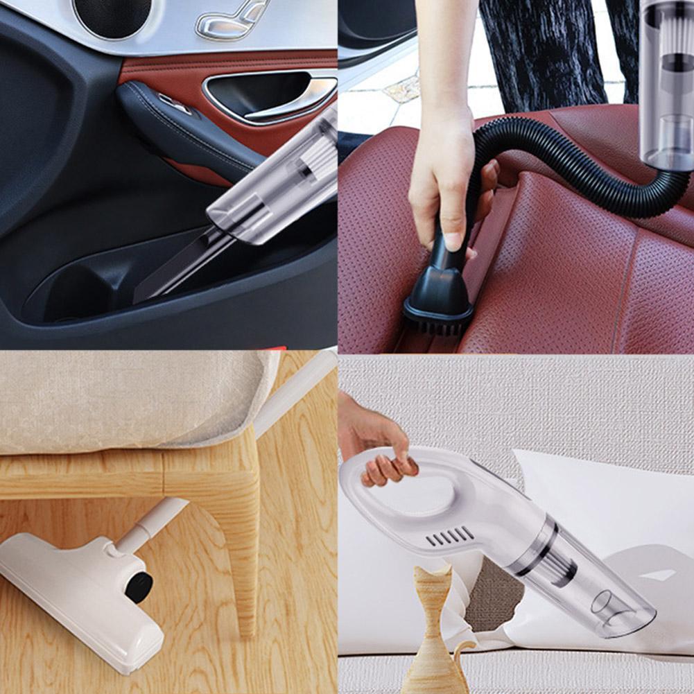 Handheld Car Vacuum Cleaner 12V Wired Vacuum Cleaner Powerful Small Mites Vacuum High-power Cleaner Removal U8Y4