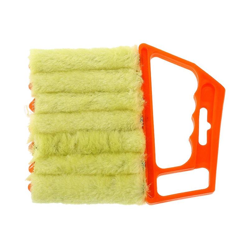 Window Cleaning Brush Air Conditioner Duster Cleaner With Washable Venetian Blind Blade Cleaning Cloth Groove Window Cleaner