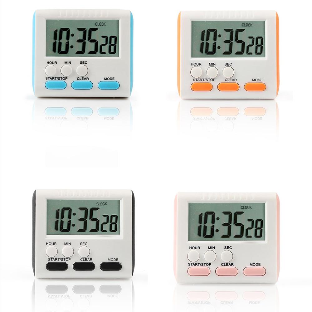 Digital kitchen Timer Large LCD Display Screen Timer Countdown Clock with Loud Alarm Retractable Stand Magnet Hanging Bracket