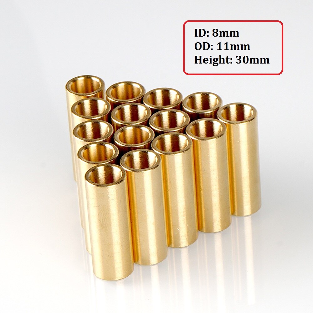Självsmörjande kopparhylsa speciallager glid 3d skrivare delar metallurgi bussning mässing delar tillbehör 8*12*15mm