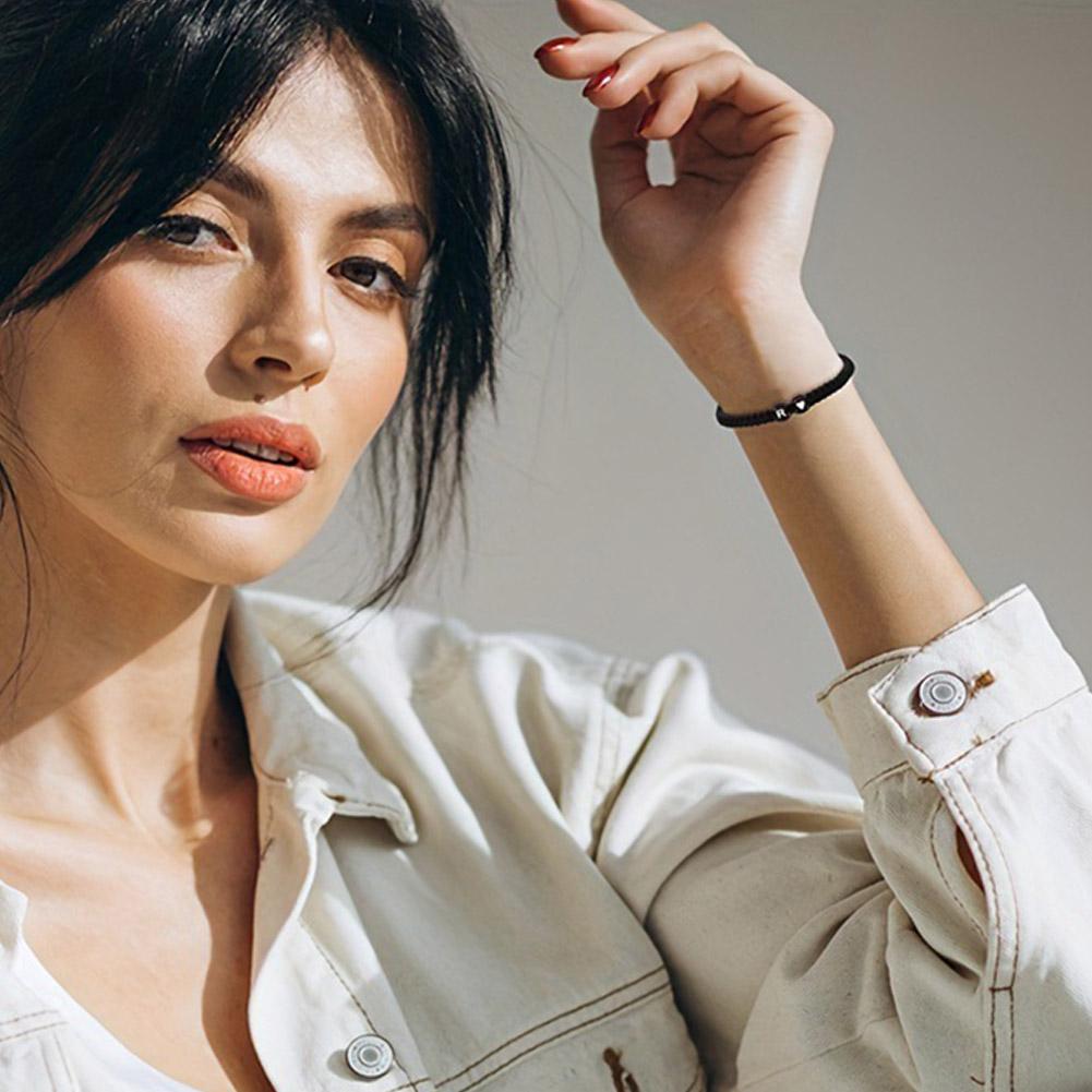 Buchstabe Initiale Herzschnur Armbinde Handseil gewebtes Armbinde Freundin Armbinde Paar Armbinde A-Z Name geflochtene Armbänder