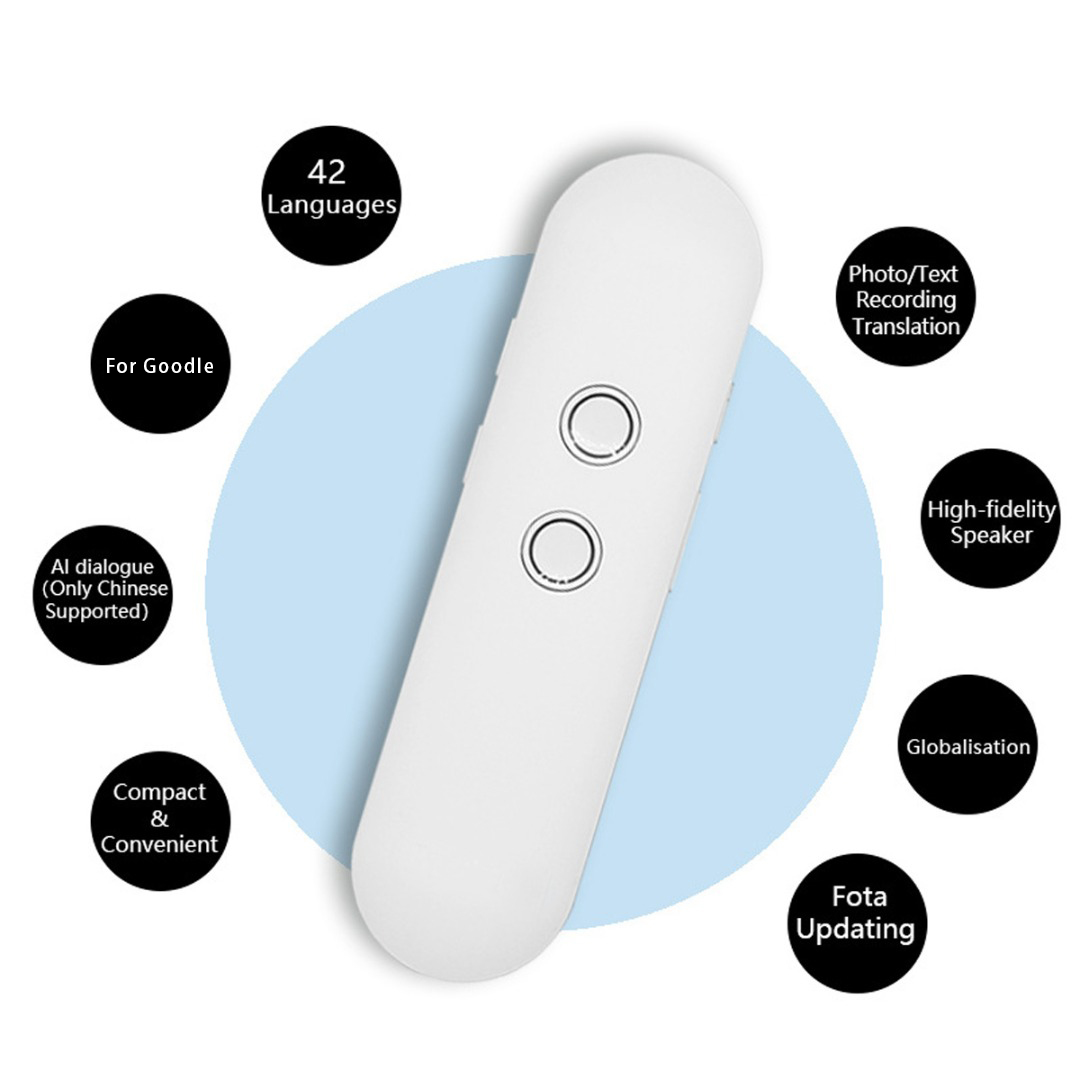 1pc 42 Multi-Language Intelligent Translator Two-Way Real Time Voice Device Translator Support Picture Text For Android Systems