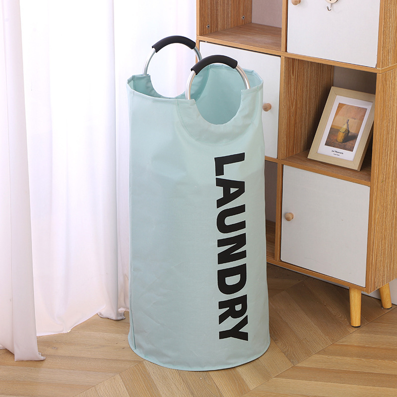 1 stuks extra grote wasmand met gewatteerd handvat - opvouwbaar, multifunctionele opslag voor badkamer, wasruimte, balkon en slaapzalen: Blauw