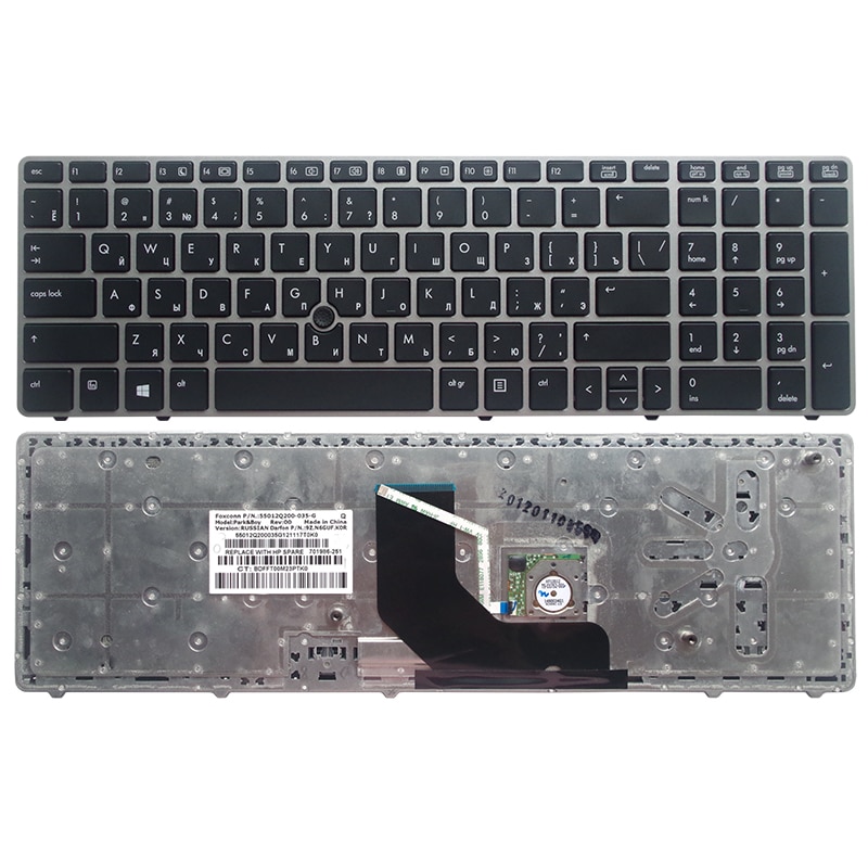 US/RU keyboard For HP ProBook 6560b 6565b 6570b for EliteBook 8560p 8570P 8560B Laptop