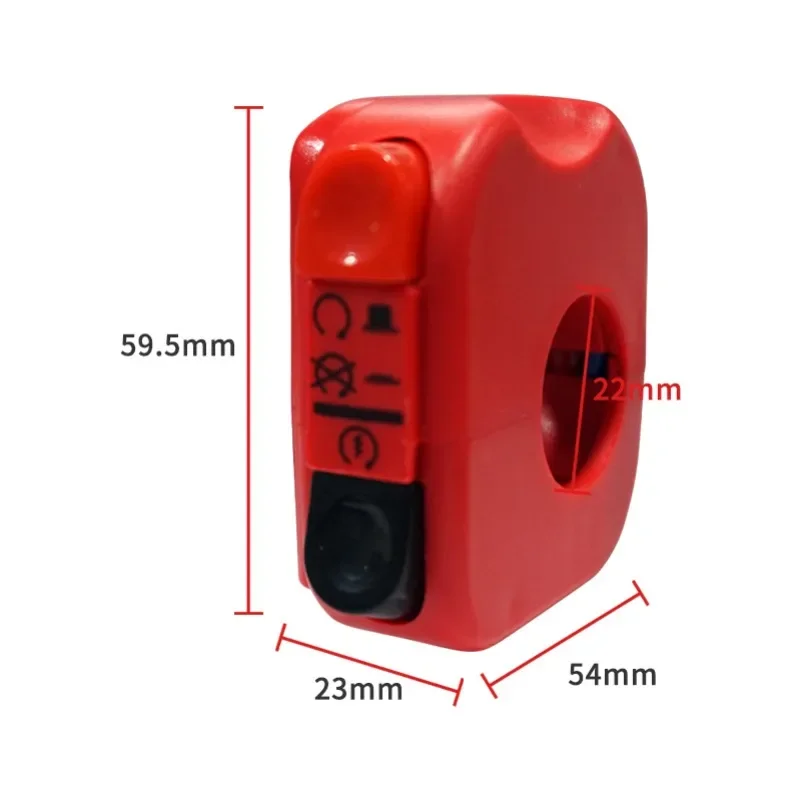Universal Start Stop On Off Button Handlebar Motorcycle Mount Side Right Switch ATV Motor Bike Accessories Parts