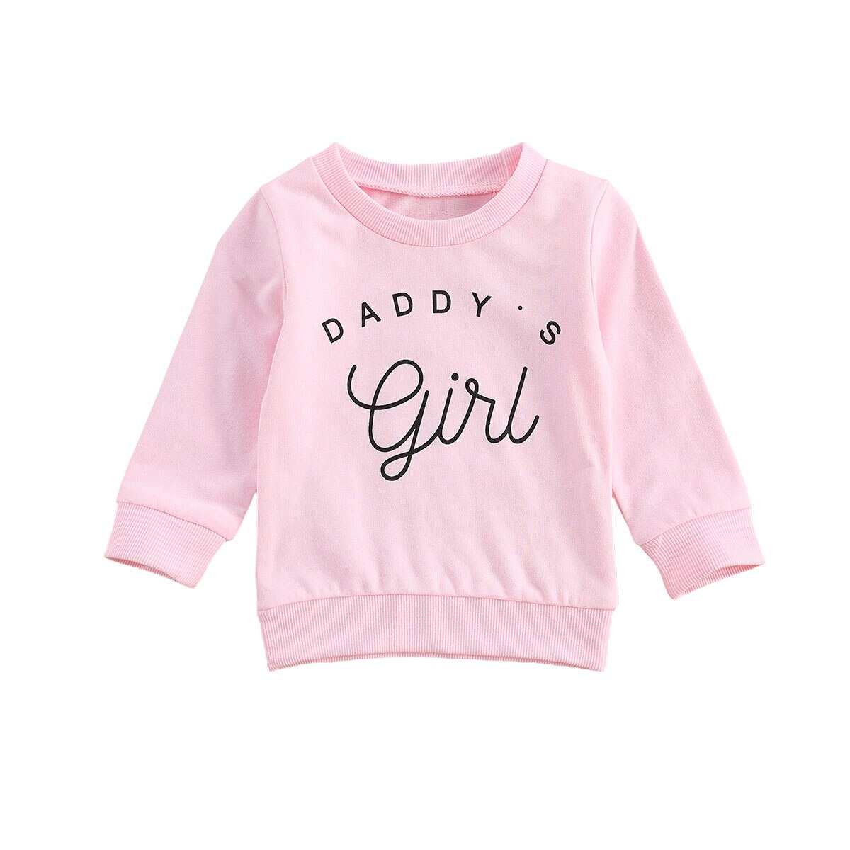 0-3Y papa enfant en bas âge bébé filles sweat haut lettre impression longue sweat à capuche et manches longues automne enfants Outwear 3 couleurs: C / 12M