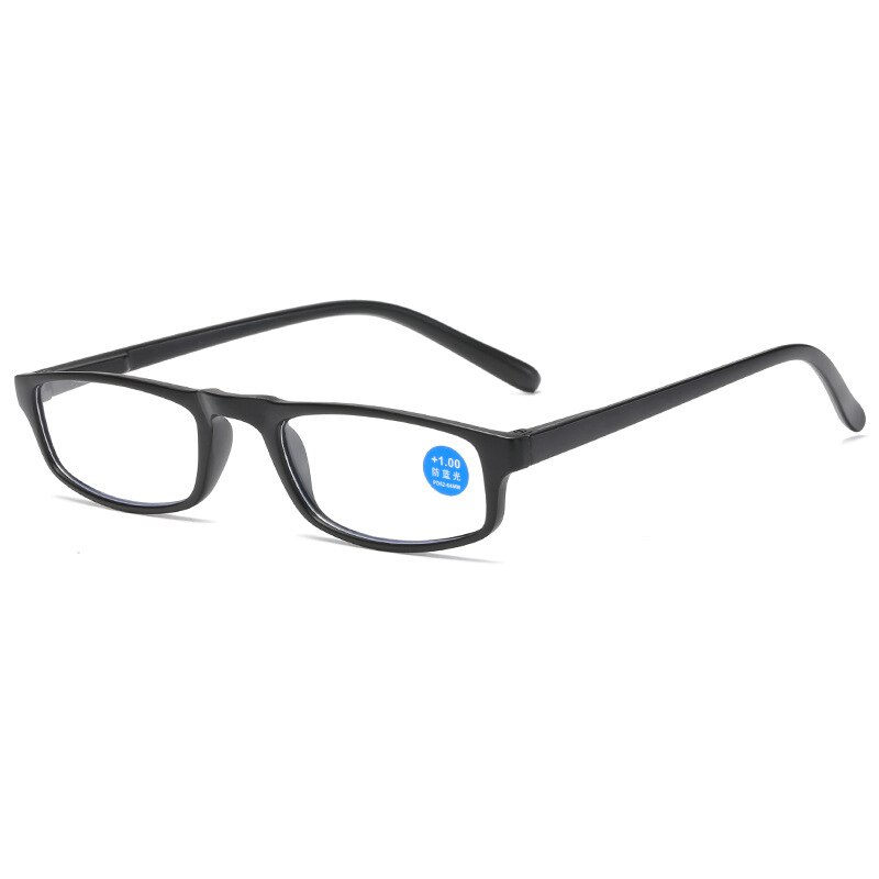 iboode Anti Blue Ray Reading Eyeglasses Men Women Comfortable Small Presbyopia Frame PC Lens Hyperopia Glasses Diopter +1.0 1.5: black / +250