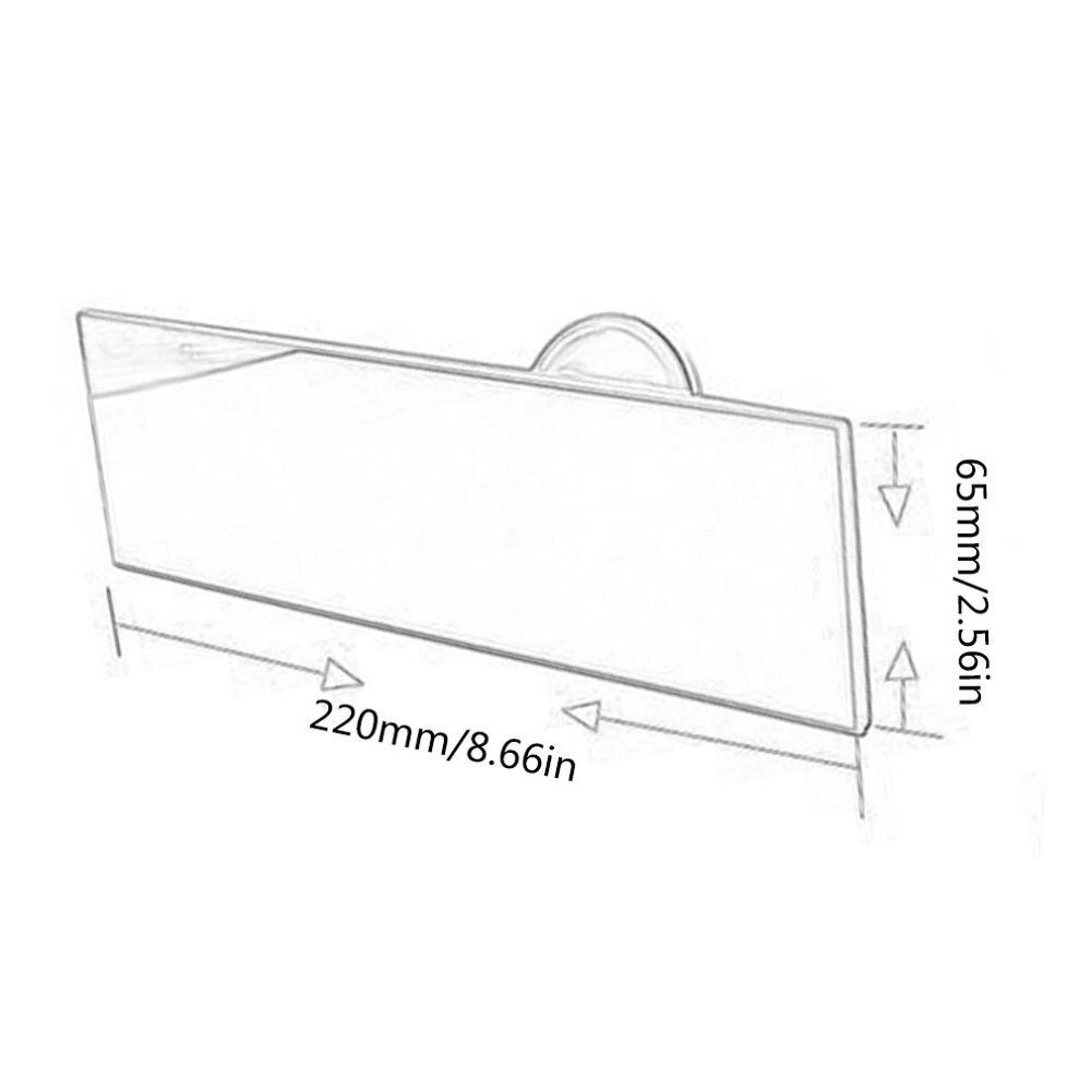 Espejo retrovisor interior de coche con gran campo de visión y ventosa, espejo plano gran angular, espejo auxiliar interior para coche, modificación.